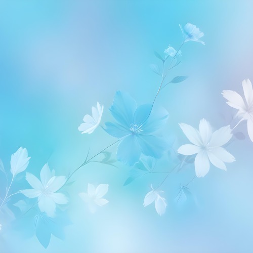 Minimal Soft Studio Light Photography Abstract Background With Light Blue And White Floral Patterns Soft Pastel Colors And A Dreamy Ethereal Quality Creating A Gentle And Calming Visual Effect High Detail Solid 82 6263