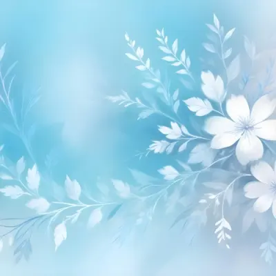 Minimal Soft Studio Light Photography Abstract Background With Light Blue And White Floral Patterns Soft Pastel Colors And A Dreamy Ethereal Quality Creating A Gentle And Calming Visual Effect High Detail Solid 83 1c68