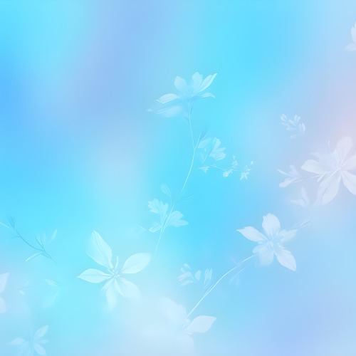 Minimal Soft Studio Light Photography Abstract Background With Light Blue And White Floral Patterns Soft Pastel Colors And A Dreamy Ethereal Quality Creating A Gentle And Calming Visual Effect High Detail Solid 89 384e