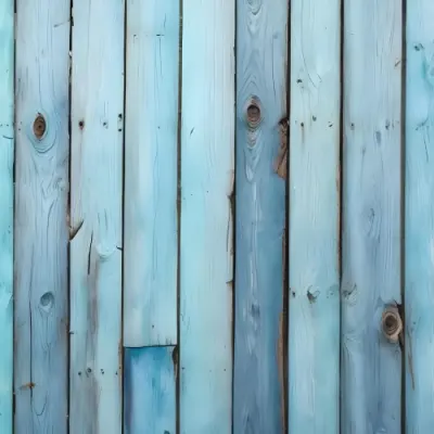 Old Wooden Fence With Blue Paint Vertical Planks Weathered Texture Rustic Background 9 9a66