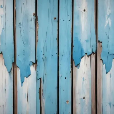 Old Wooden Planks With Peeling Blue Paint Weathered Texture Rustic Surface Aged Wood Close Up Shot Natural Light Vintage Background 10 A15a