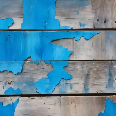Old Wooden Planks With Peeling Blue Paint Weathered Texture Rustic Surface Aged Wood Close Up Shot Natural Light Vintage Background 14 0a7a