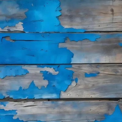 Old Wooden Planks With Peeling Blue Paint Weathered Texture Rustic Surface Aged Wood Close Up Shot Natural Light Vintage Background 3 43e3