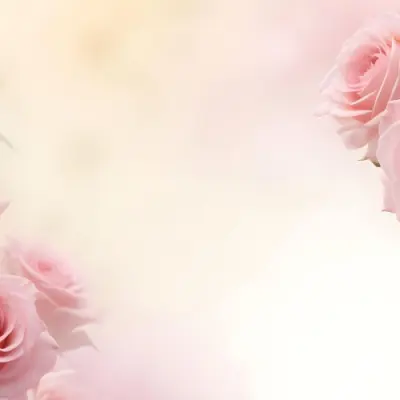 Pink Roses On A Soft Light Background Creating A Delicate Floral Arrangement With A Dreamy Ethereal Quality Suitable For Romantic Or Celebratory Themes 19 Bc85