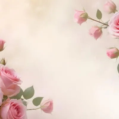 Pink Roses On A Soft Light Background Creating A Delicate Floral Arrangement With A Dreamy Ethereal Quality Suitable For Romantic Or Celebratory Themes 23 24d1
