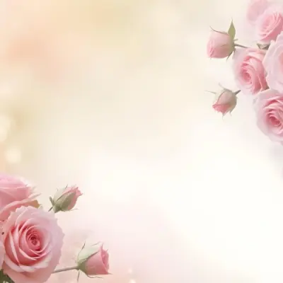 Pink Roses On A Soft Light Background Creating A Delicate Floral Arrangement With A Dreamy Ethereal Quality Suitable For Romantic Or Celebratory Themes 9 1768