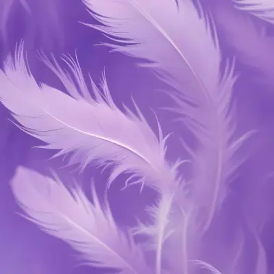 Soft Wispy Purple Feathers With A Blurred Ethereal Background6 10 7e9d