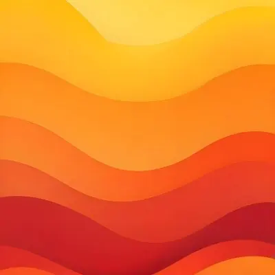 Watercolor Painting A Gradient Background Transitioning From Bright Yellow At The Top To Vibrant Orange And Red At The Bottom Creating A Warm And Energetic Atmosphere Creative Detailed Brush Stroke Minimal Spalsh 57 4d7a