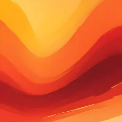 Watercolor Painting A Gradient Background Transitioning From Bright Yellow At The Top To Vibrant Orange And Red At The Bottom Creating A Warm And Energetic Atmosphere Creative Detailed Brush Stroke Minimal Spalsh 60 714f