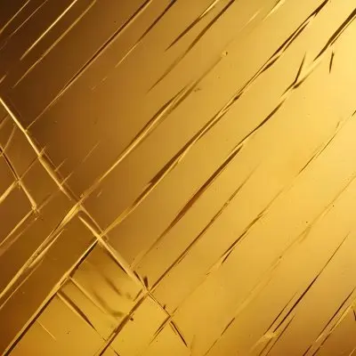 Watercolor Painting Golden Metallic Surface With Diagonal Lines And Reflections Creative Detailed Brush Stroke Minimal Spalsh 66 B051