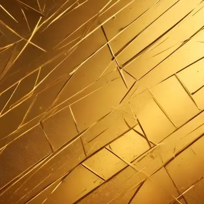 Watercolor Painting Golden Metallic Surface With Diagonal Lines And Reflections Creative Detailed Brush Stroke Minimal Spalsh 67 6535