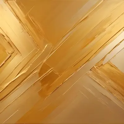 Watercolor Painting Golden Metallic Surface With Diagonal Lines And Reflections Creative Detailed Brush Stroke Minimal Spalsh 99 Eee4