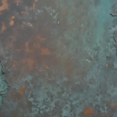 Weathered Copper Surface With A Green Patina Showing An Aged Textured And Mottled Appearance 1 Fa15