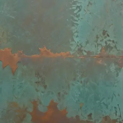 Weathered Copper Surface With A Green Patina Showing An Aged Textured And Mottled Appearance 3 70f2