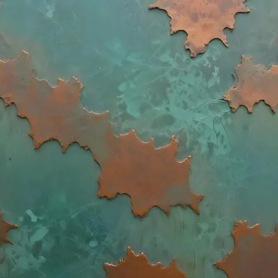 Weathered Copper Surface With A Green Patina Showing An Aged Textured And Mottled Appearance 8 1bfc