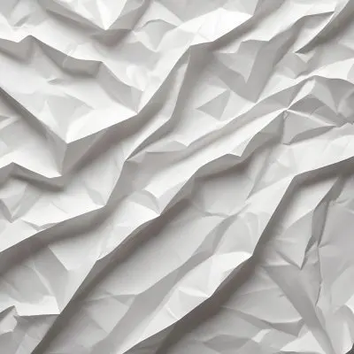 White Crumpled Paper Texture With Visible Folds And Creases Creating A Textured Background 27 8195