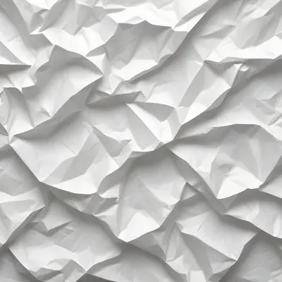 White Crumpled Paper Texture With Visible Folds And Creases Creating A Textured Background 6 69ee