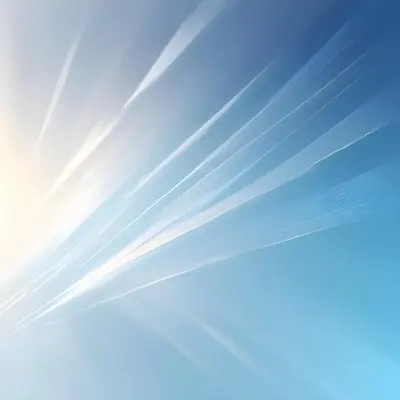White Light Rays Emanating From The Left Side Fading Into A Gradient Of Light Blue And White Creating A Bright And Ethereal Effect 12 Babe