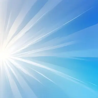 White Light Rays Emanating From The Left Side Fading Into A Gradient Of Light Blue And White Creating A Bright And Ethereal Effect 14 0c5f