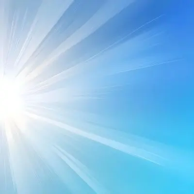 White Light Rays Emanating From The Left Side Fading Into A Gradient Of Light Blue And White Creating A Bright And Ethereal Effect 25 99c0