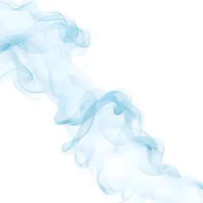 Wispy Blue Smoke Against A White Background 1 13be