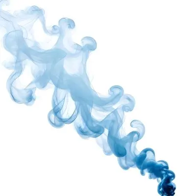 Wispy Blue Smoke Against A White Background 10 52a9