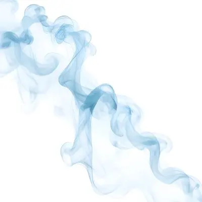 Wispy Blue Smoke Against A White Background 13 6f42