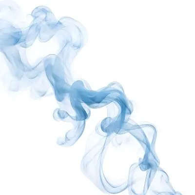 Wispy Blue Smoke Against A White Background 3 Dd46