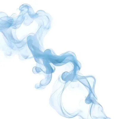 Wispy Blue Smoke Against A White Background 5 Be26