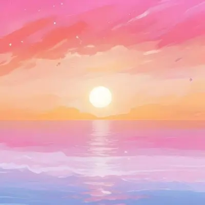 Yellow Sun Half Submerged In The Ocean The Sky Is Yellow And The Water Is Orange The Sun Is Reflected In The Water Vibrant Colors 28 Dfa0