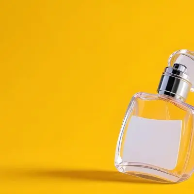 3d Model A Perfume Bottle With A Transparent Cap On A White Background The Bottle Is Transparent And The Liquid Inside Is Transparent Figure Octane Render Volumetric Highly Detailed Videogame Aesthetic 24 C0ba