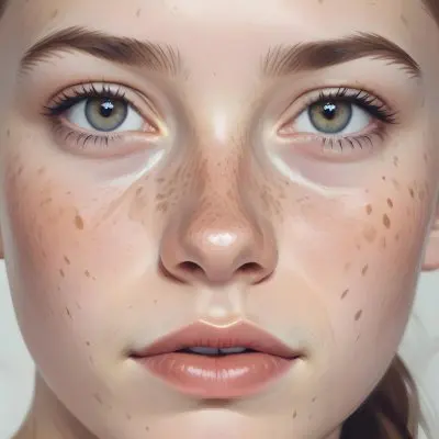 A 16 Year Old White Girl With Freckles And Light Brown Hair Looking At The Camera In A White Background 7 5a42