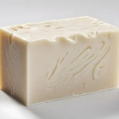 A Bar Of White Soap With A Slightly Rough Texture Casting A Soft Shadow On A Plain White Background 2 9f2c