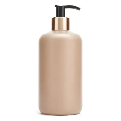 A Beige Bottle With A Black Pump Dispenser Likely Containing A Cosmetic Or Personal Care Product 10 26b1