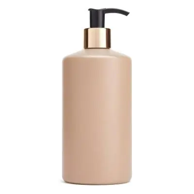 A Beige Bottle With A Black Pump Dispenser Likely Containing A Cosmetic Or Personal Care Product 14 86e8