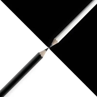 A Black And White Pencil Crossing Each Other In The Middle Of A Black And White Background 10 Fd2e 044f