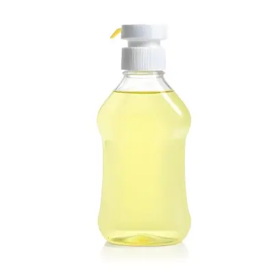 A Bottle Of Yellow Mouthwash With A Yellow Cap The Background Is Plain White 21 8c8c