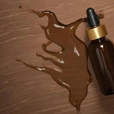 A Brown Glass Bottle