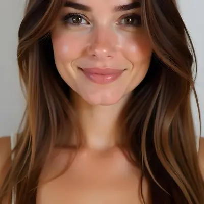 A Caucasian Woman 21 Years Old Light Skin Brown Hair Light Brown Eyes Light Lips Looking At The Camera In A White Background 13 1ce9