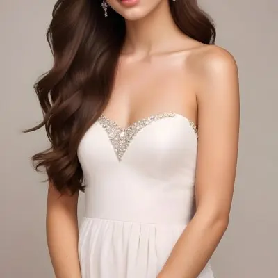 A Caucasian Woman 21 Years Old Light Skin Brown Hair Light Brown Eyes Light Lips Looking At The Camera In A White Background 18 33de