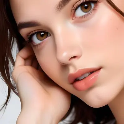 A Caucasian Woman 21 Years Old Light Skin Brown Hair Light Brown Eyes Light Lips Looking At The Camera In A White Background 2 De8a