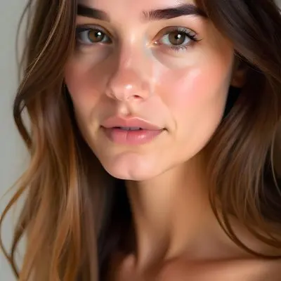 A Caucasian Woman 21 Years Old Light Skin Brown Hair Light Brown Eyes Light Lips Looking At The Camera In A White Background 6 A36d