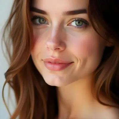 A Caucasian Woman 21 Years Old Light Skin Brown Hair Light Brown Eyes Light Lips Looking At The Camera In A White Background 9 31b5