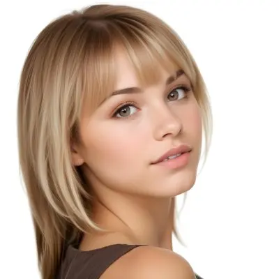 A Caucasian Woman 23 Years Old Light Skin Brown And Blonde Hair White Background 14 1aab
