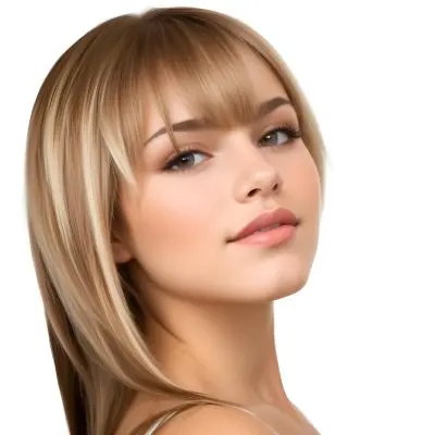 A Caucasian Woman 23 Years Old Light Skin Brown And Blonde Hair White Background 20 A25c
