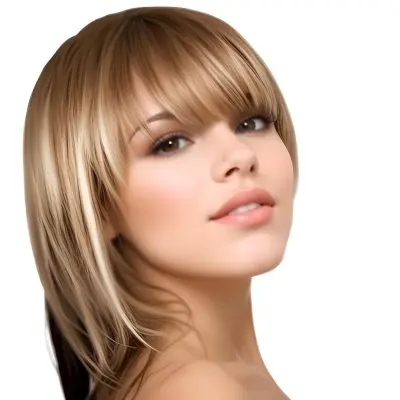 A Caucasian Woman 23 Years Old Light Skin Brown And Blonde Hair White Background 9 9e2d
