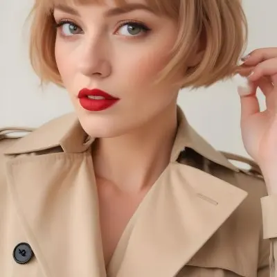 A Caucasian Woman 28 Years Old With Blonde Hair And Fair Skin Wearing A White Shirt In A Beauty Salon 70 4961