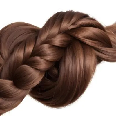 A Close Up Image Of A Woman S Long Brown Hair That Has Been Twisted Into A Braid Set Against A Soft Pastel Background 6 Ea5e