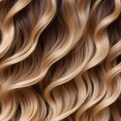 A Close Up Image Of Long Wavy Blonde Hair With Brown Roots Showcasing A Natural Looking Ombre Or Balayage Hair Color Effect 13 8473