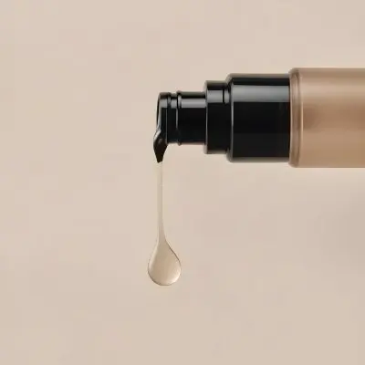 A Close Up Of A Black Cosmetic Bottle Or Dropper Dispenser With A Clear Liquid Dripping From The Tip 13